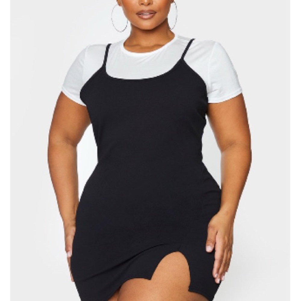 PrettyLittleThing Black Mini Dress